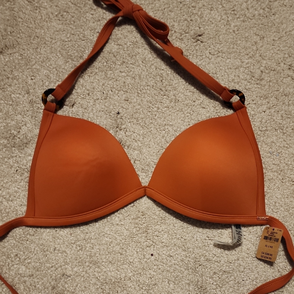 Orange Bikini Top